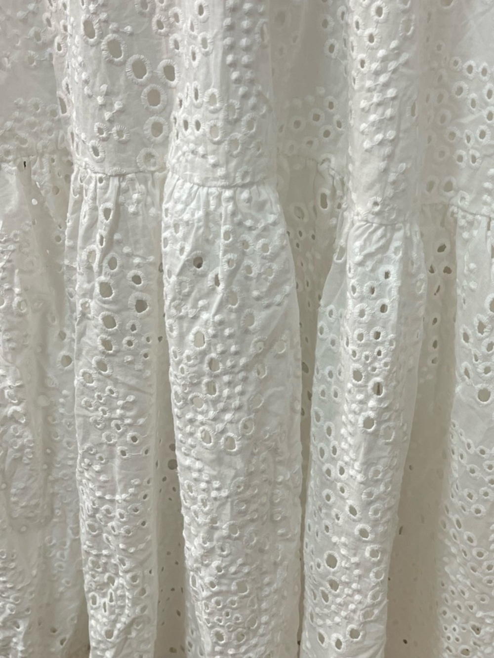 Zara Openwork Embroidered Midi Dress White - Picture 9 of 16